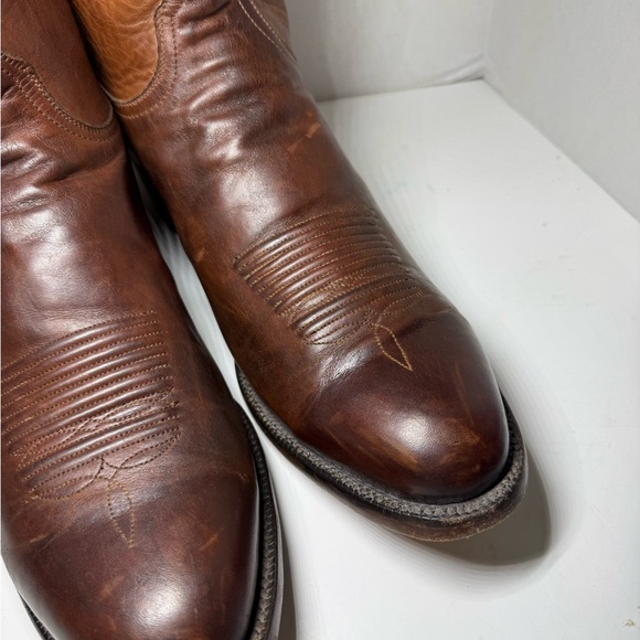 Lucchese Rich Brown Western Boots siz3e 13 - Picture 11 of 11
